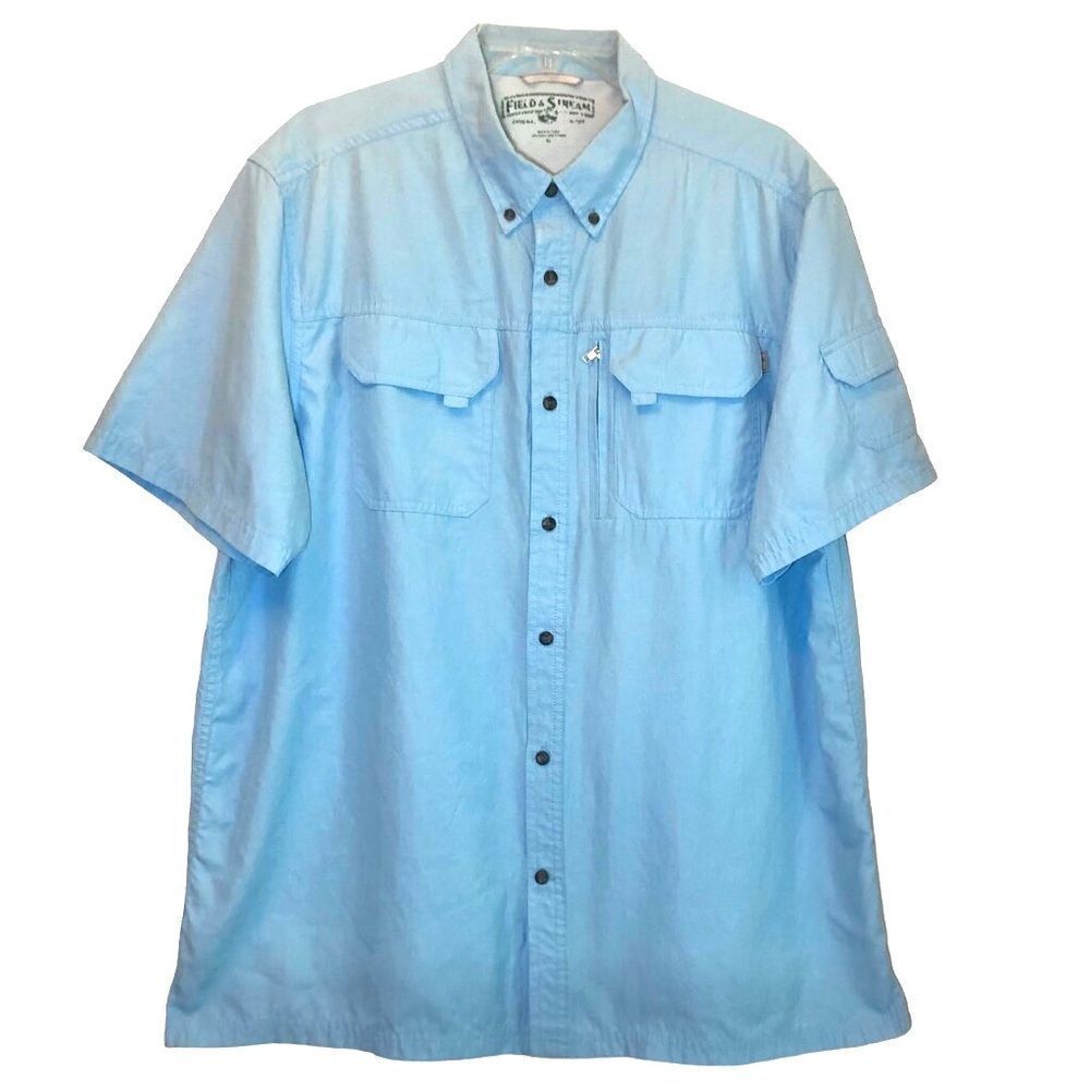Field & Stream Fishing Shirt in Light Blue Men’s XL
